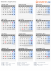Kalender 2021 mit Ferien und Feiertagen Guinea