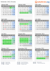 Kalender 2021 mit Ferien und Feiertagen Drente