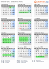 Kalender 2021 mit Ferien und Feiertagen Gelderland (nord)