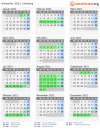 Kalender 2021 mit Ferien und Feiertagen Limburg