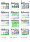 Kalender 2021 mit Ferien und Feiertagen Zeeland