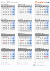 Kalender 2021 mit Ferien und Feiertagen Indonesien