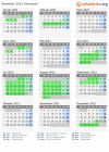 Kalender 2021 mit Ferien und Feiertagen Abruzzen