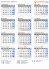 Kalender 2021 mit Ferien und Feiertagen Kamerun
