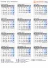 Kalender 2021 mit Ferien und Feiertagen Moldawien