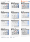Kalender 2021 mit Ferien und Feiertagen Mongolei