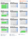 Kalender 2021 mit Ferien und Feiertagen Hawke's Bay