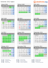 Kalender 2021 mit Ferien und Feiertagen Agder