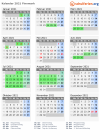 Kalender 2021 mit Ferien und Feiertagen Finnmark