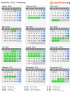 Kalender 2021 mit Ferien und Feiertagen Tröndelag