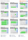 Kalender 2021 mit Ferien und Feiertagen Vestland