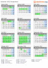 Kalender 2021 mit Ferien und Feiertagen Burgenland