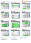 Kalender 2021 mit Ferien und Feiertagen Vorarlberg