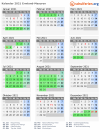 Kalender 2021 mit Ferien und Feiertagen Ermland-Masuren