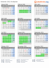 Kalender 2021 mit Ferien und Feiertagen Großpolen