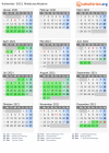 Kalender 2021 mit Ferien und Feiertagen Niederschlesien
