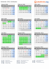 Kalender 2021 mit Ferien und Feiertagen Schlesien