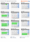 Kalender 2021 mit Ferien und Feiertagen Appenzell Ausserrhoden