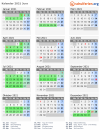 Kalender 2021 mit Ferien und Feiertagen Jura