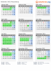 Kalender 2021 mit Ferien und Feiertagen Neuenburg
