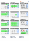 Kalender 2021 mit Ferien und Feiertagen Nidwalden