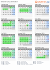 Kalender 2021 mit Ferien und Feiertagen Obwalden