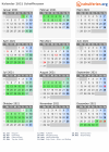 Kalender 2021 mit Ferien und Feiertagen Schaffhausen