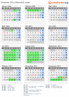 Kalender 2021 mit Ferien und Feiertagen Böhmisch Leipa