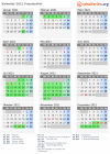 Kalender 2021 mit Ferien und Feiertagen Freudenthal
