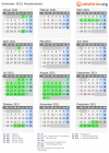 Kalender 2021 mit Ferien und Feiertagen Neutitschein