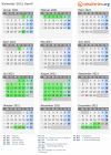 Kalender 2021 mit Ferien und Feiertagen Semil