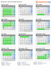 Kalender 2022 mit Ferien und Feiertagen Nordterritorium