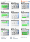 Kalender 2022 mit Ferien und Feiertagen Queensland