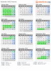 Kalender 2022 mit Ferien und Feiertagen Victoria