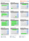 Kalender 2022 mit Ferien und Feiertagen Flandern