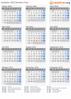 Kalender 2022 mit Ferien und Feiertagen Burkina Faso
