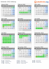 Kalender 2022 mit Ferien und Feiertagen Aalborg