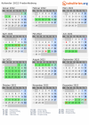 Kalender 2022 mit Ferien und Feiertagen Frederiksberg