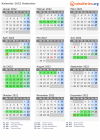 Kalender 2022 mit Ferien und Feiertagen Haderslev