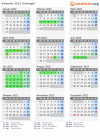Kalender 2022 mit Ferien und Feiertagen Helsingør