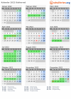 Kalender 2022 mit Ferien und Feiertagen Odsherred