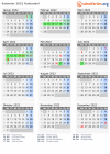 Kalender 2022 mit Ferien und Feiertagen Rudersdal