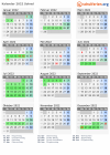 Kalender 2022 mit Ferien und Feiertagen Solrød