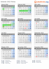 Kalender 2022 mit Ferien und Feiertagen Tårnby