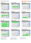 Kalender 2022 mit Ferien und Feiertagen Vejle