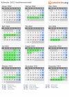 Kalender 2022 mit Ferien und Feiertagen Vesthimmerlands