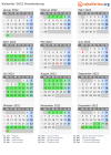 Kalender 2022 mit Ferien und Feiertagen Brandenburg
