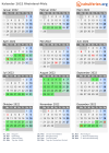 Kalender 2022 mit Ferien und Feiertagen Rheinland-Pfalz