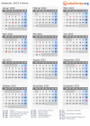 Kalender 2022 mit Ferien und Feiertagen Eritrea
