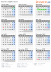 Kalender 2022 mit Ferien und Feiertagen Nordsavo